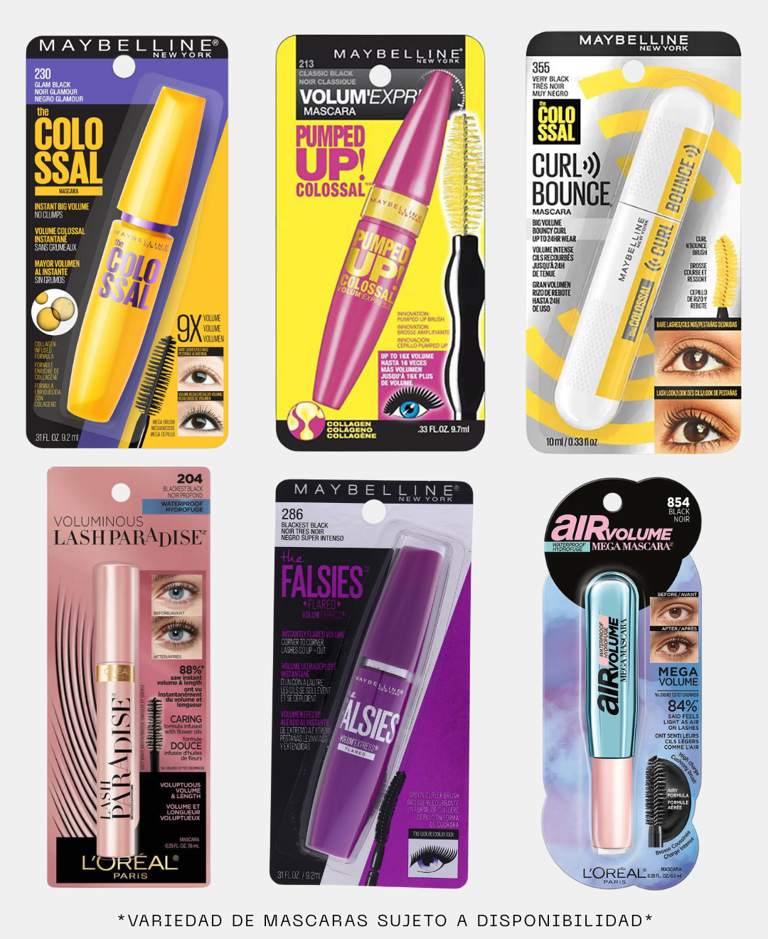 PROMO 6 MASCARA MIXTAS 