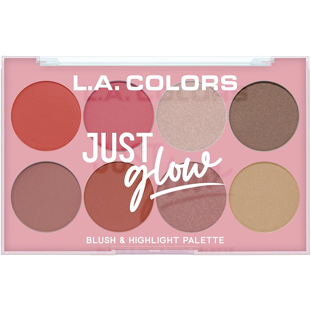 L.A COLOR JUST GLOW  BLUSH & HIGHLIGHT - C30351