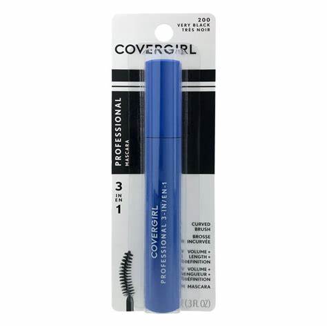 MASCARA COVERGIRL PROFESSIONAL 3 EN 1- 200 VERY BLACK