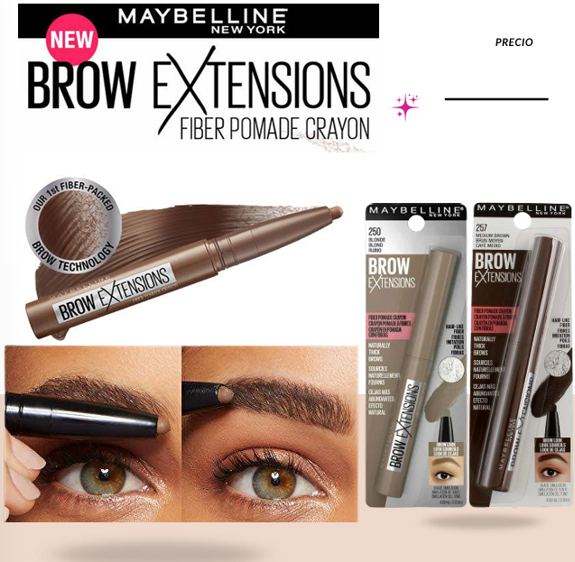 MAYBELLINE - BROW EXTENSIONS - FIBER POMADE CRAYON