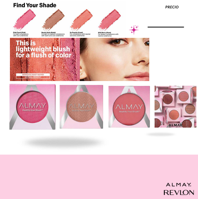 ALMAY - REVLON - RUBOR EN POLVO - COLORES MIXTOS